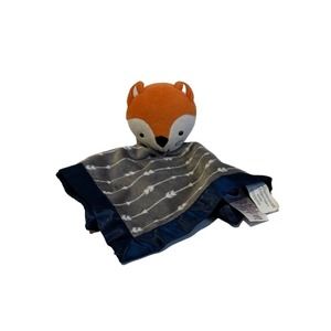 Parents Choice Walmart Fox Arrow Blue Gray Orange Baby Lovey Security Blanket